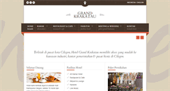 Desktop Screenshot of grandkrakatau.com